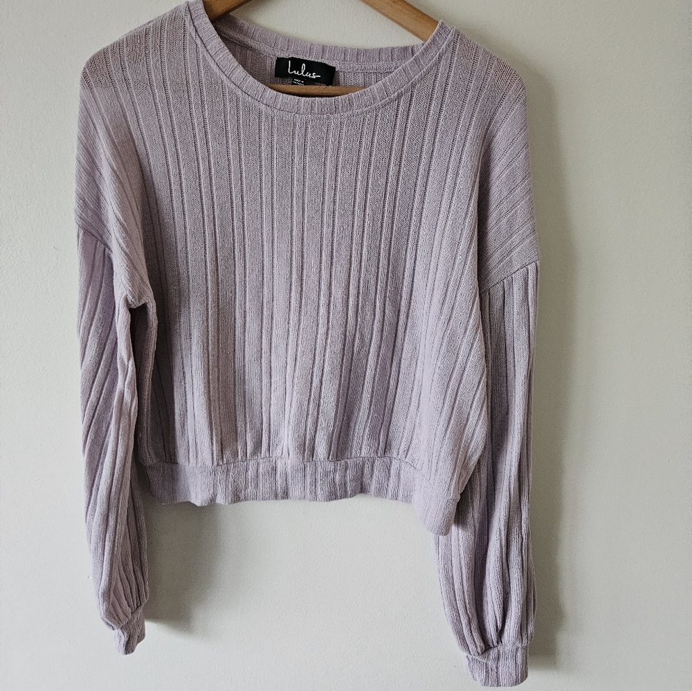 Lulu's lilac cropped sweater